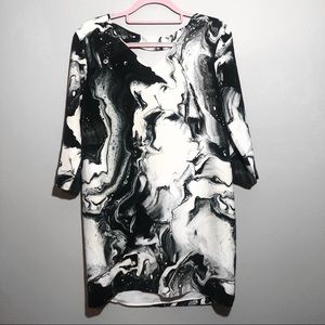 NWT ASKARI NOELLE MARBLE DRESS BACK CUT OUTS